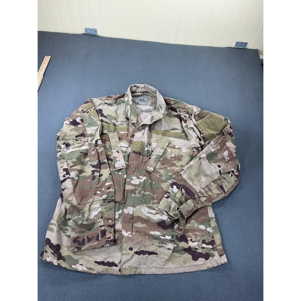US Army Combat Uniform Jacket Mens Medium Regular Green Camo OCP Tactical Field‎